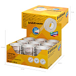 Клейкая лента ErichKrause Crystal, повышенной прозрачности, 18ммх33м (в дисплее по 36 шт.)