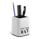 Набор настольный пластиковый ErichKrause® Forte, Your Way, белый с черной вставкой