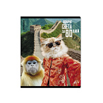 ТЕТРАДЬ 48 Л, А5, КЛ. ERICHKRAUSE КОШАЧЬЕ ПУТЕШЕСТВИЕ, ГЛЯНЦ. ЛАМ. MIX-PACK /5/100/