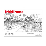 АЛЬБОМ Д/ЧЕРЧЕНИЯ 10 Л, А4, ERICHKRAUSE, ВЕРТ. РАМКА, БЕЛЫЙ, КЛЕЕВ. СКРЕП. /10/40/