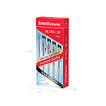 РУЧКА ШАР. ERICHKRAUSE ULTRA-20 STICK CLASSIC 0.7, SUPER GT, МЕТАЛ. НАКОН. ЧЕРНЫЙ /12/144/