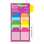 ЗАКЛАДКИ 25*38 ММ ERICHKRAUSE NEON, 06ЦВ/10Л, ПЛАСТ. АССОРТИ /24/288/