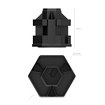 ПОДСТАВКА Д/РУЧЕК И КАРАНДАШЕЙ ERICHKRAUSE OFFICE, ЧЕРНЫЙ /4/6/ РФ