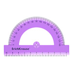 ТРАНСПОРТИР 10 СМ, 180 ГРАДУСОВ, ERICHKRAUSE STANDARD, АССОРТИ, ДИСПЛЕЙ /20/400/ РФ