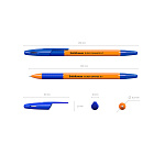 РУЧКА ШАР. ERICHKRAUSE R-301 GRIP ORANGE, СИНИЙ /50/400/