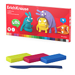 ПЛАСТИЛИН 24 ЦВ, 432 ГР. ERICHKRAUSE JOLLY FRIENDS, СО СТЕКОМ, К/К /8/ РФ