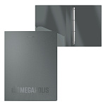 ПАПКА НА 4 КОЛЬЦА, ПЛАСТ. 24 ММ, ERICHKRAUSE MEGAPOLIS, 0,6 ММ, СЕРЫЙ /4/36/ РФ