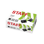 ЗАЖИМ Д/БУМАГ 41 ММ/12 ШТ STAFF, ДО 200 Л, ЧЕРНЫЙ, К/К /