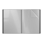 ПАПКА С ФАЙЛАМИ НА 40 КАРМАНОВ. ERICHKRAUSE MEGAPOLIS, 0,6 ММ, СЕРЫЙ, НА СПИРАЛИ /4/60/ РФ