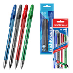 РУЧКА ГЕЛ. ERICHKRAUSE R-301 ORIGINAL GEL, 0,5 ММ, НАБОР 04 ШТ, ПАКЕТ, АССОРТИ /24/288/