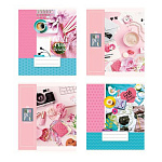 ТЕТРАДЬ 60 Л, А5, КЛ. BG. GIRLS RULE, ВЫБ. ЛАК, АССОРТИ, НА ГРЕБНЕ /4/40/