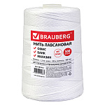НИТЬ Д/ПРОШИВКИ ДОКУМЕНТОВ, BRAUBERG, ЛАВСАНОВАЯ, В БОБИНАХ, БЕЛАЯ, 500М /