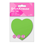 БЛОК Д/ЗАПИСИ 50Л. ERICHKRAUSE HEART NEON, БУМАГА, ЗЕЛЕНЫЙ /24/768/