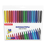 ФЛОМАСТЕРЫ НАБ. 18 ЦВ. ERICHKRAUSE BASIC, ФУТЛЯР, Е/П /12/96/