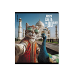 ТЕТРАДЬ 48 Л, А5, КЛ. ERICHKRAUSE КОШАЧЬЕ ПУТЕШЕСТВИЕ, ГЛЯНЦ. ЛАМ. MIX-PACK /5/100/