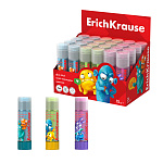 КЛЕЙ КАРАНДАШ 15 ГР. ERICHKRAUSE EASY STICK JOLLY FRIENDS, АССОРТИ, ДИСПЛЕЙ /24/384/