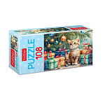 ИГРА ПАЗЛЫ ХАТБЕР. 108 ЭЛЕМЕНТОВ, А4, КОТИК С ПОДАРКАМИ, 300*210ММ /12/