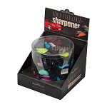 ТОЧИЛКА BV. ЧЁРНОЕ СОВЕРШЕНСТВО. МАШИНА, 1 ОТВЕРСТИЕ, 6 ВИДОВ, В ПЕНАЛЕ /