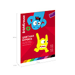 БУМАГА ЦВЕТНАЯ A4, 10 Л, 10 ЦВ. ERICHKRAUSE ВЕСЕЛЫЕ ДРУЗЬЯ, ДВУСТОРОН. НЕМЕЛ. НА КЛЕЮ /10/70/