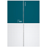 ТЕТРАДЬ 80 Л, А4, КЛ. ERICHKRAUSE РИФ БИРЮЗОВЫЙ, ПЛАСТ. ОБЛ. НА СПИРАЛИ /16/ РФ