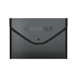 КОНВЕРТ ПЛАСТ. НА КНОПКЕ, А4+, ЕRICHКRAUSE MEGAPOLIS®, 0.6 ММ, ОБШИТ. НЕПРОЗР. АССОРТИ /4/68/ РФ