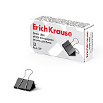 ЗАЖИМ Д/БУМАГ 15 ММ/12 ШТ ERICHKRAUSE, ЧЕРНЫЙ /12/360/