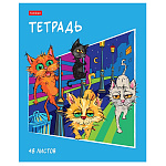 ТЕТРАДЬ 48 Л, А5, КЛ, ХАТБЕР, КОТОБАНДА, НА СКОБЕ /5/100/