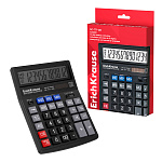 КАЛЬКУЛЯТОР 12 РАЗР. ERICHKRAUSE DC-777-12N, НАСТОЛЬНЫЙ, ЧЕРНЫЙ, Е/П /10/40/