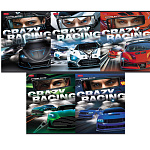 ТЕТРАДЬ 48 Л, А5, КЛ, ХАТБЕР, CRAZY RACING, НА СКОБЕ /5/100/