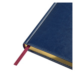 ЕЖЕДНЕВНИК 2026 ГОД, A5+, SIDNEY NEBRASKA, БЕЛ. БЛОК, ЗОЛ. СРЕЗ, СИНИЙ /10/