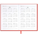 ЕЖЕДНЕВНИК 2026 ГОД, А5, 176 Л, ESCALADA. НАППА КРАСНЫЙ, К/З, ТВ. ПЕРЕП. ПОРОЛОН /15/30/