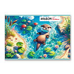 АЛЬБОМ Д/РИС. 32 Л, А4, СВЕТОЧ. ЛЕСНЫЕ ИСТОРИИ, НА СКОБЕ /5/35/