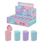 ТОЧИЛКА ПЛАСТ. ERICHKRAUSE CLICKUP MINI, PASTEL, С КОНТЕЙНЕРОМ, АССОРТИ, ДИСПЛЕЙ /24/288/