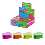 ТОЧИЛКА ПЛАСТ. ERICHKRAUSE BASE MINI, NEON, КОНТЕЙНЕР, АССОРТИ, ДИСПЛЕЙ /30/720/ РФ