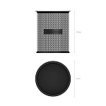 ПОДСТАВКА-СТАКАН ERICHKRAUSE, Д/ПИШУЩИХ ПРИНАД. СЕТЧ.-МЕТАЛ, ЧЕРНЫЙ, КРУГЛЫЙ /12/