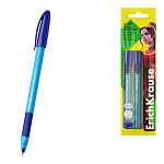 Набор из 4 ручек шариковых ErichKrause U-109 Stick&Grip Neon 1.0, Ultra Glide Technology, цвет чернил синий (в пакете)