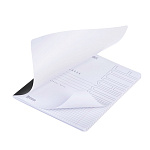 ТЕТРАДЬ 48 Л, А5, КЛ, ХАТБЕР. ОДНОТОННЫЙ. ЧЕРНЫЙ БАРХАТ, ЛАМ. МЯГКОЕ КАСАНИЕ, НА СКОБЕ /5/60/