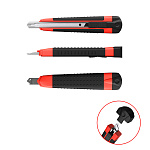 НОЖ КАНЦЕЛЯРСКИЙ 0.9 СМ. ERICHKRAUSE ARROW, КРАСНЫЙ, БЛИСТЕР /24/192/