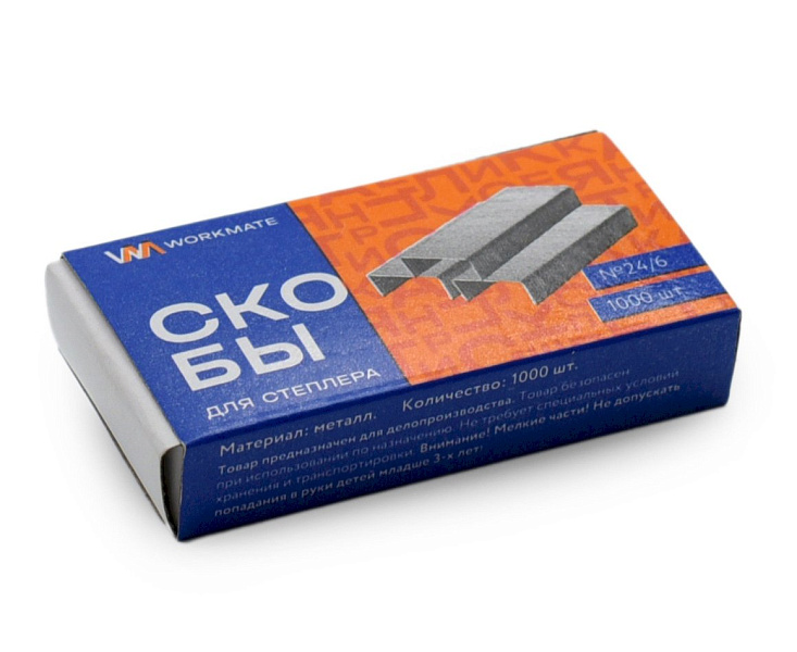 СКОБЫ №10 WORKMATE, 1000 ШТ /10/1000/