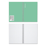 ТЕТРАДЬ 120 Л, А5, КЛ. ERICHKRAUSE VANILLA, МЯТНЫЙ, ГЛЯНЦ. ЛАМ. ТИСН. ЛЕН, НА СПИРАЛИ /2/8/