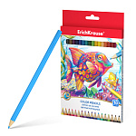 КАРАНДАШИ ЦВ. 18 ШТ, ERICHKRAUSE, ШЕСТИГРАН. АССОРТИ, Е/П /8/96/160/