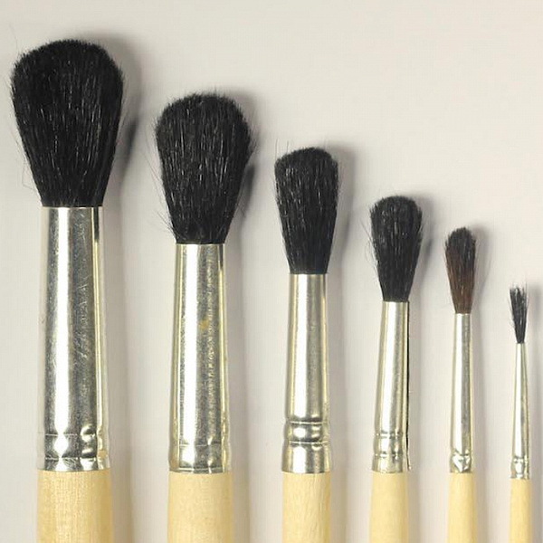 КИСТЬ ИЗ ВОЛОСА БЕЛКИ №06, КРУГЛАЯ /25/