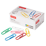 СКРЕПКИ 28 ММ/100 ШТ. ХАТБЕР, ЦВЕТНЫЕ, К/К /10/