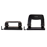 ДЫРОКОЛ ДО 25 Л. ХАТБЕР RECORD, МЕТАЛЛ. С  ЛИНЕЙКОЙ, ЧЕРНЫЙ /48/