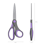 НОЖНИЦЫ 18 СМ. ERICHKRAUSE COMFORT, РЕЗИНОВЫЕ ВСТАВКИ, АССОРТИ, БЛИСТЕР /12/144/