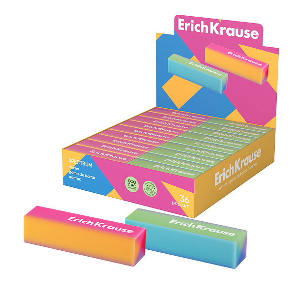 ластик erichkrause спектр, разноцветный /36/1080/