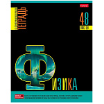 ТЕТРАДЬ 48 Л, КЛ. ТЕМ. ХАТБЕР. ЯРКОЕ НА ЧЕРНОМ. ФИЗИКА, МЕЛ. ВЫБ. ЛАК, СПРАВ. СКОБА /10/100/