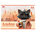 АЛЬБОМ Д/РИС. 24 Л. А4, ХАТБЕР. АССОРТИ. ВЫПУСК №5, МЕЛ. ОБЛ. НА СКОБЕ /5/35/