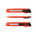 НОЖ КАНЦЕЛЯРСКИЙ 18.0 ММ. ERICHKRAUSE STANDARD, АССОРТИ, ПОЛИБЕГ /12/720/