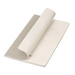 БЛОКНОТ 48 Л, А5, PORTOBELLO CORSA SLIM. ИСК. КОЖА, ГИБКАЯ ОБЛ. СВЕТЛО-СЕРЫЙ /